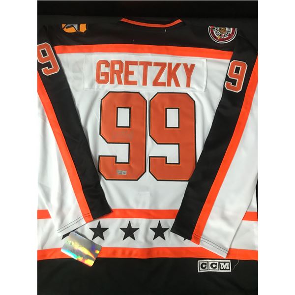 WAYNE GRETZKY SIGNED CAMPBELL CONFERENCE CUSTOM JERSEY ACE COA