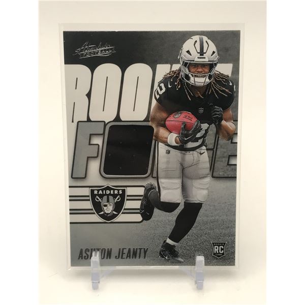 2025 PANINI ABSOLUTE FOOTBALL ASHTON JEANTY ROOKIE FORCE GEM PATCH TRADING CARD
