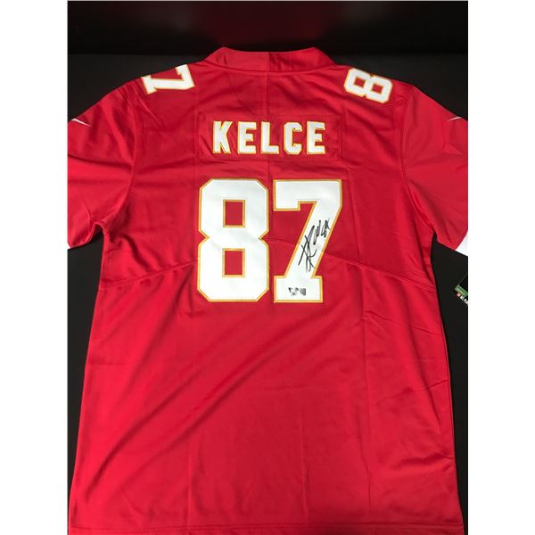 TRAVIS KELCE SIGNED Kansas City CHIEFS CUSTOM JERSEY - ACE COA
