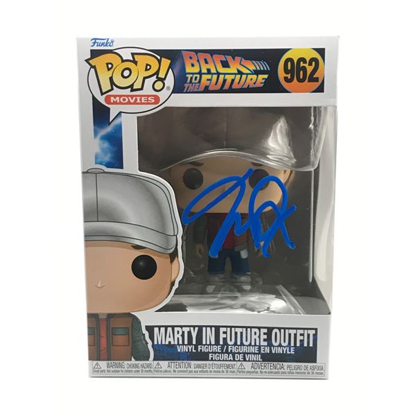 Michael J FOX SIGNED MARTY MCFLY BACK TO THE FUTURE FUNKO POP - WWOC COA