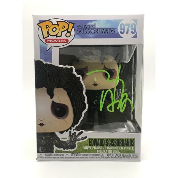 Johnny Depp SIGNED EDWARD SCISSORHANDS FUNKO POP -  KB COA
