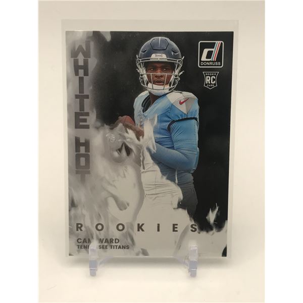2025 PANINI DONRUSS CAM WARD WHITE HOT ROOKIE TRADING CARD