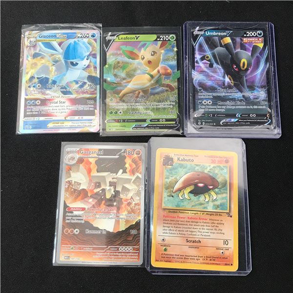 LOT OF 5 POKEMON TCG TRADING CARDS