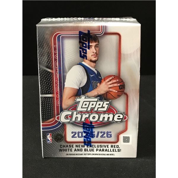 2025/26 TOPPS CHROME SEALED TRADING CARDS BOX