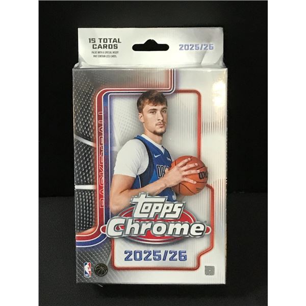 2025/26 TOPPS CHROME SEALED TRADING CARDS BOX