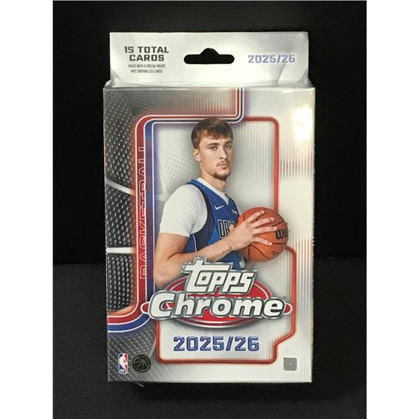 2025/26 TOPPS CHROME SEALED TRADING CARDS BOX