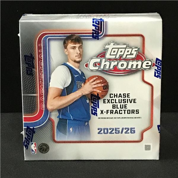 2025/26 TOPPS CHROME SEALED TRADING CARDS BOX