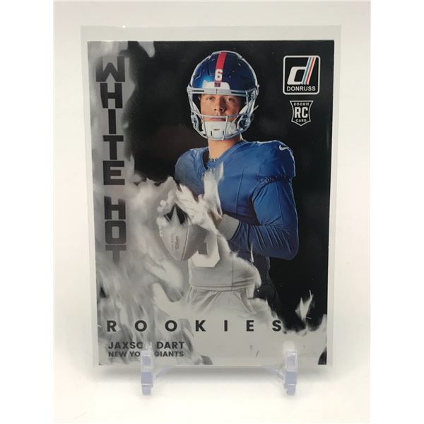 2025 PANINI DONRUSS JAXSON DART WHITE HOT ROOKIE TRADING CARD
