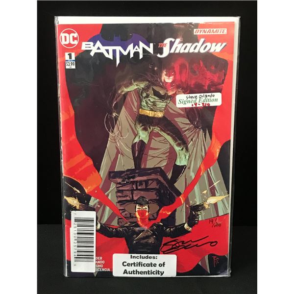 BATMAN THE SHADOW #1 SIGNED BY STEVE ORLANDO WITH COA - DC COMICS