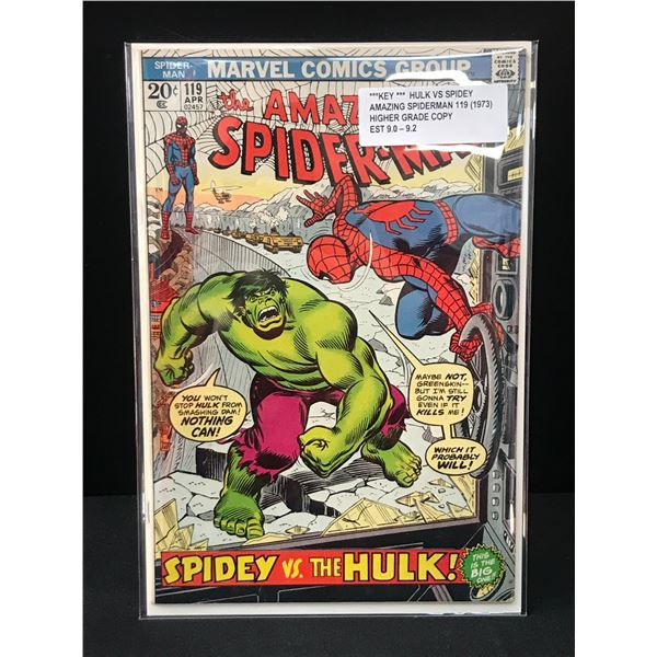 THE AMAZING SPIDERMAN #119 HULK VS SPIDEY - MARVEL COMICS