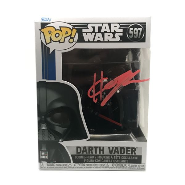 HAYDEN CHRISTENSEN SIGNED DARTH VADER FUNKO POP - WWOC COA
