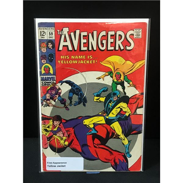 THE AVENGERS #59 1ST YELLOW JACKET - MARVEL COMICS