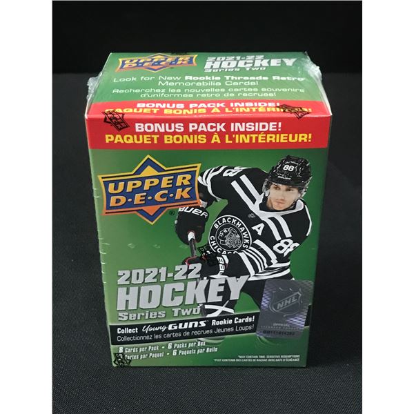 2021-22 UPPER DECK HOCKEY SERIES TWO SEALED TRADING CARDS BOX
