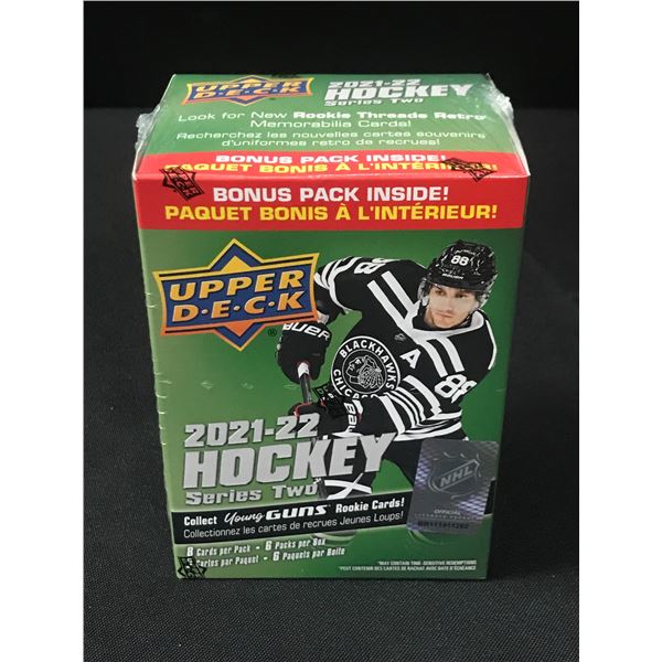 2021-22 UPPER DECK HOCKEY SERIES TWO SEALED TRADING CARDS BOX