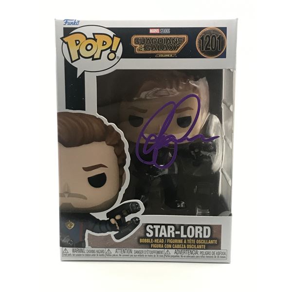 CHRIS PRATT SIGNED STAR LORD FUNKO POP - KB COA