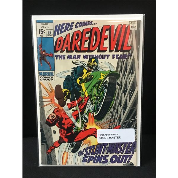 DAREDEVIL #58 1ST STUNT MASTER - MARVEL COMICS