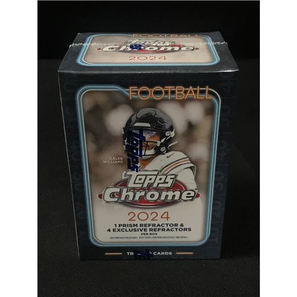 2024 TOPPS CHROME SEALED FOOTBALL TRADING CARDS BOX