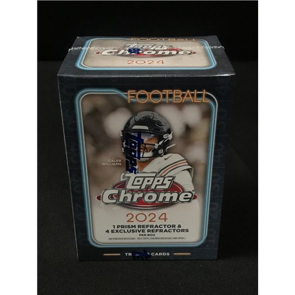 2024 TOPPS CHROME SEALED FOOTBALL TRADING CARDS BOX