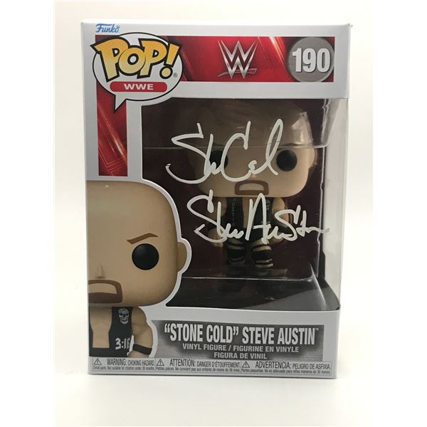 STONE COLD STEVE AUSTIN SIGNED FUNKO POP - KB COA