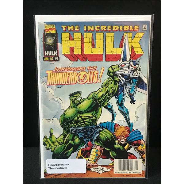 THE Incredible Hulk #449 1ST APPEARANCE OF THE THUNDERBOLTS - MARVEL COMICS