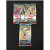 Image 1 : LOT OF 3 POKEMON TCG SCARLET & VIOLET JOURNEY TOGETHER SEALED BOOSTER PACKS