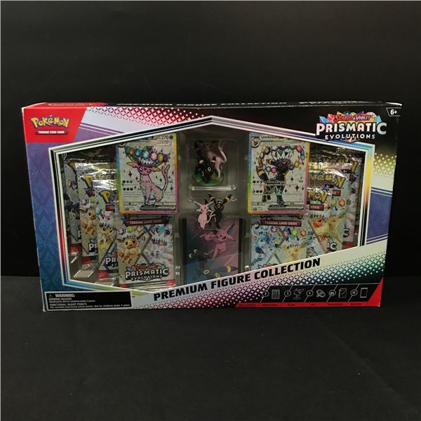 SEALED POKEMON TCG SCARLET & VIOLET PRISMATIC EVOLUTION PREMIUM FIGURE COLLECTION CARD BOX