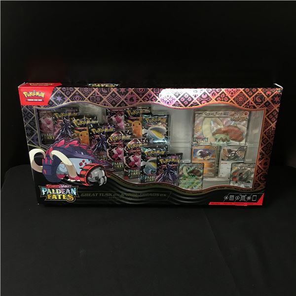 POKEMON TCG SCARLET & VIOLET PALDEAN FATES GREAT TUSK EX BOX - SEALED