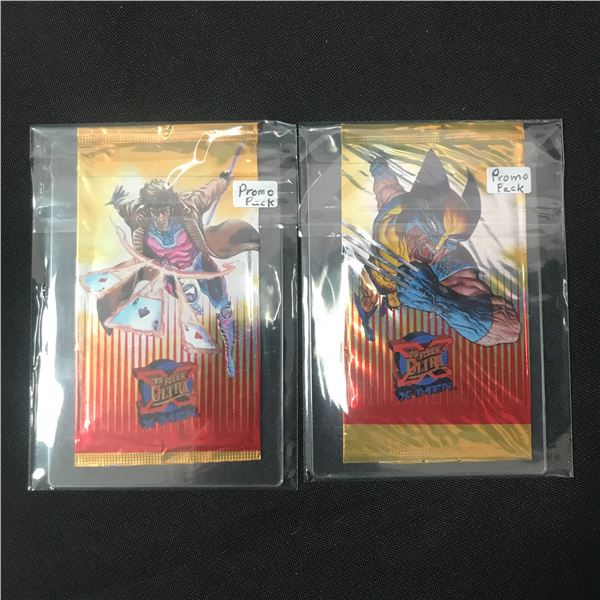 LOT OF 2 '95 FLEER X0MEN SEALED PROMO PACKS