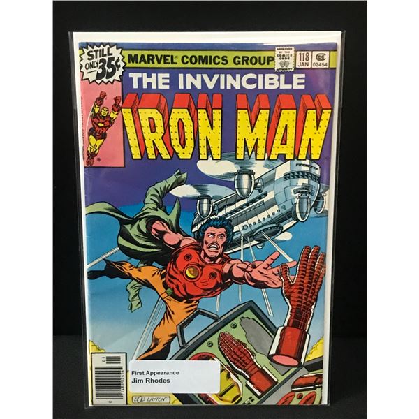THE INVINCIBLE IRON MAN #118 1ST JIM RHODES - MARVEL COMICS