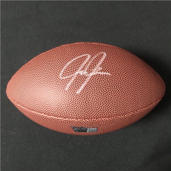 JUSTIN JEFFERSON SIGNED FOOTBALL (ACE COA)