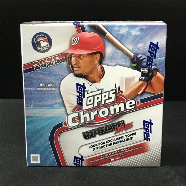 2025 TOPPS CHROME UPDATE SERIES SEALED TRADING CARDS BOX