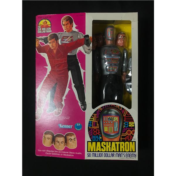 RARE SEALED 1976 KENNER MASKATRON ACTION FIGURE (SIX MILLION DOLLAR MAN) - IN ORIGINAL PACKAGING