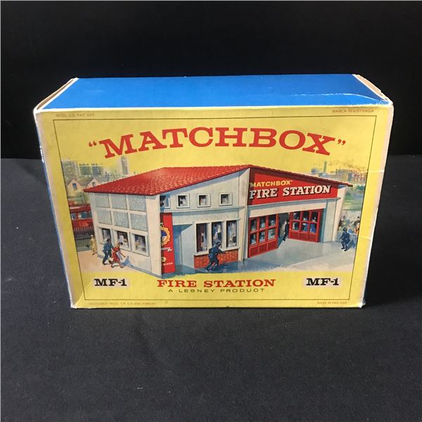 1960 MF1 MATHCBOX LESNEY ACCESSORY PACK MF FIRE STATION COLLECTIBLE TOY - IN ORIGINAL BOX