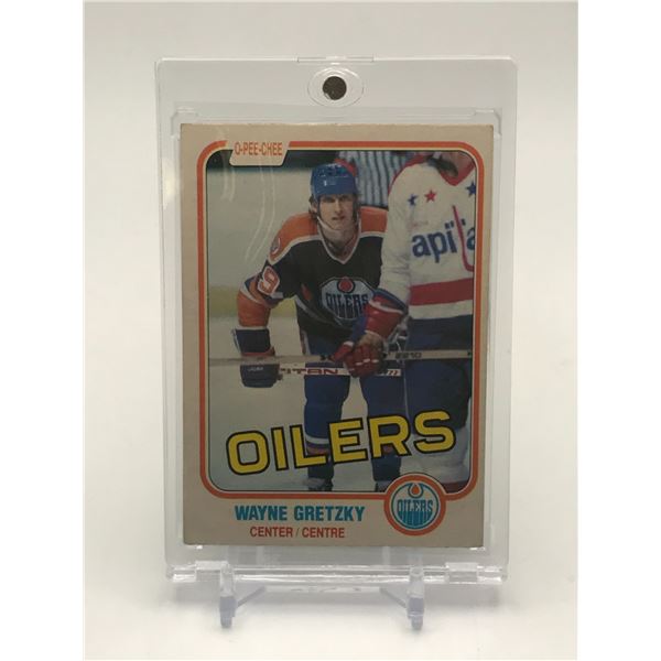 1981-82 OPC WAYNE GRETZKY HOCKEY TRADING CARD