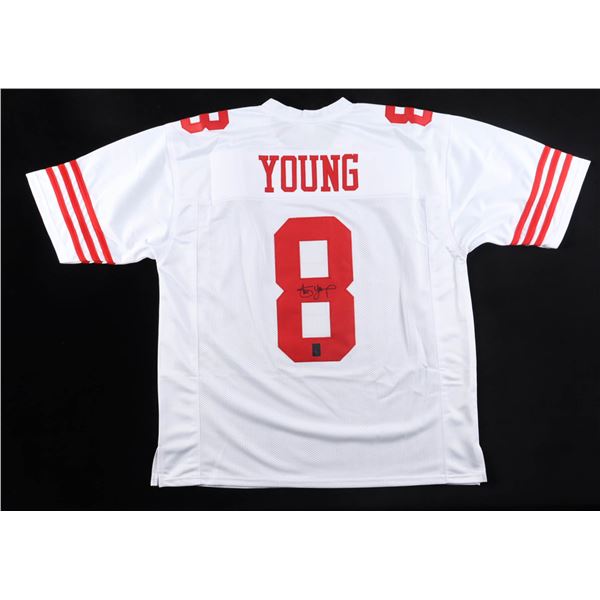 STEVE YOUNG SIGNED San Francisco 49ERS JERSEY - WITH COA