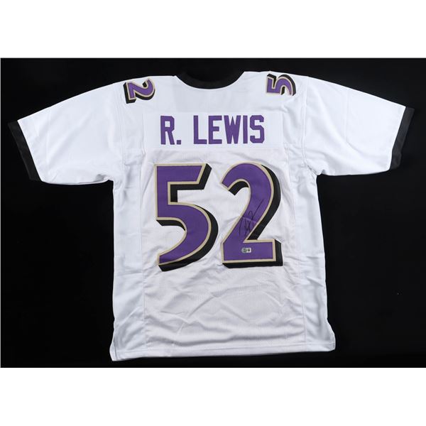 RAY LEWIS SIGNED BALTIMORE RAVENS JERSEY - BECKETT COA