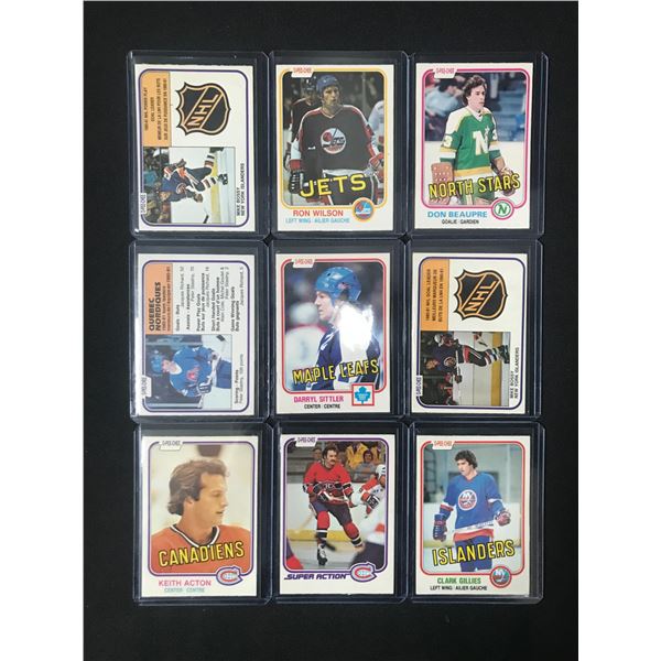 LOT OF 9 HOCKEY TRADING CARDS
