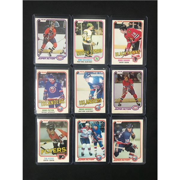 LOT OF 9 HOCKEY TRADING CARDS