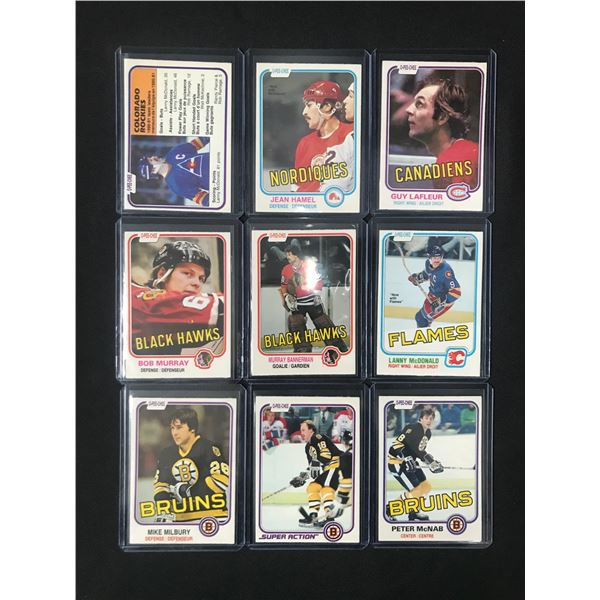 LOT OF 9 HOCKEY TRADING CARDS