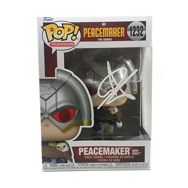 John Cena SIGNED PEACEMAKER FUNKO POP - WWOC COA