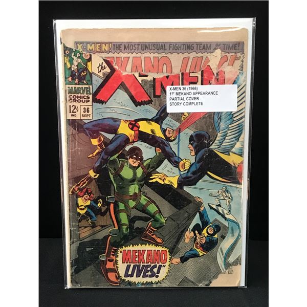 X-MEN #36 (1966) 1ST MEKANO - MARVEL COMICS