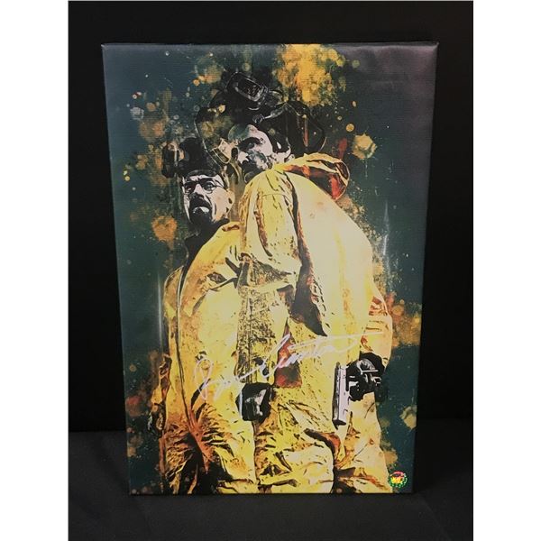 BRYAN CRANSTON SIGNED BREAKING BAD CANVAS PICTURE - KB COA