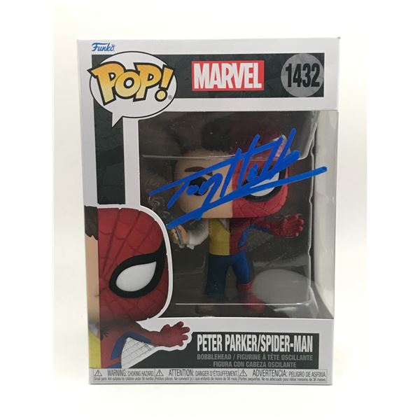 TOM HOLLAND SIGNED SPIDERMAN FUNKO POP - KB COA