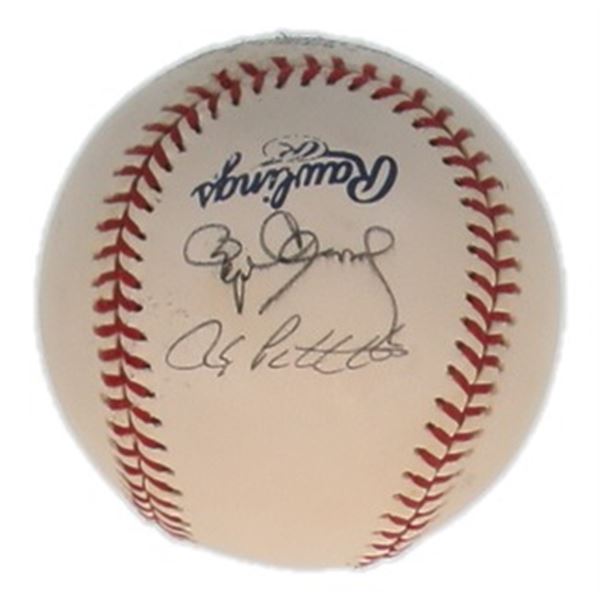 ROGER CLEMENS AND ANDY PETITTE SIGNED BASEBALL PSA COA
