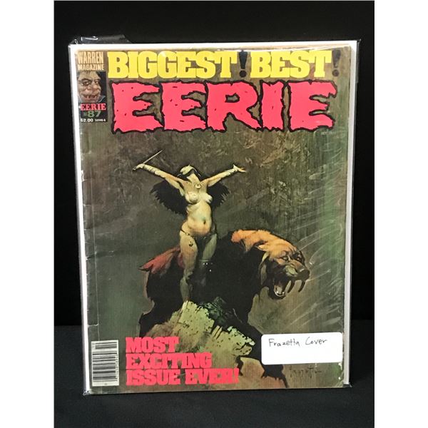 EERIE #87 FRAZETTA COVER - WARREN MAGAZINE