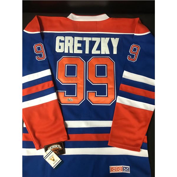 WAYNE GRETZKY SIGNED EDMONTON OILERS CUSTOM JERSEY - ACE COA
