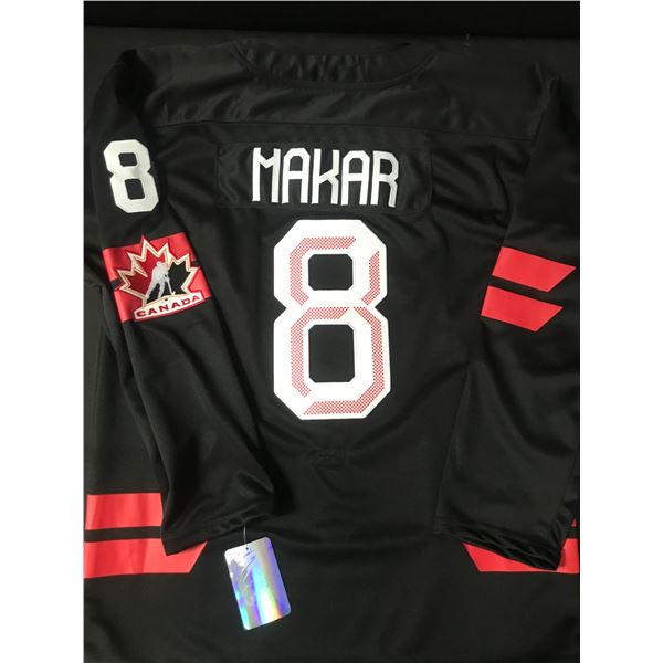 CALE MAKAR  2026 TEAM CANADA OLYMPIC CUSTOM HOCKEY JERSEY