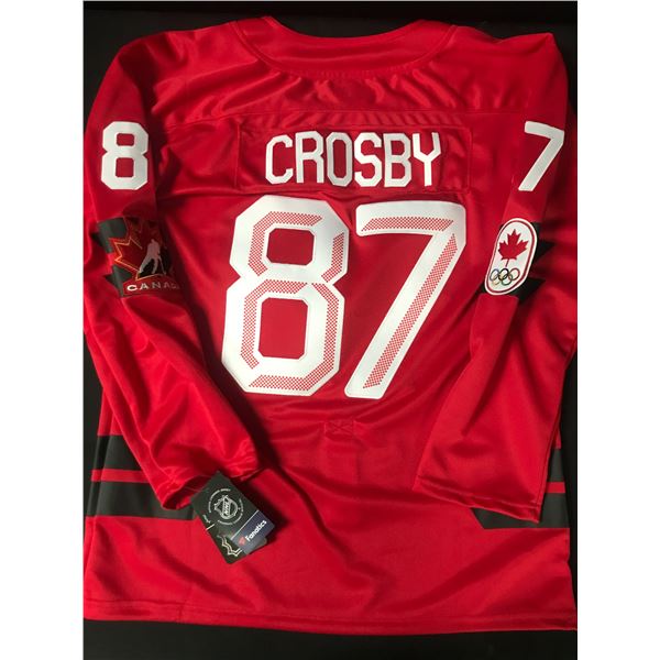 SIDNEY CROSBY 2026 TEAM CANADA OLYMPIC CUSTOM HOCKEY JERSEY