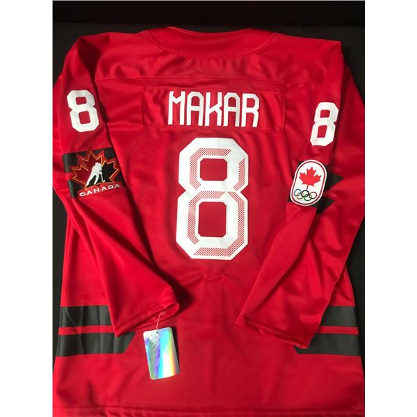 CALE MAKAR  2026 TEAM CANADA OLYMPIC CUSTOM  HOCKEY JERSEY