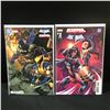 Image 1 : LOT OF 2 DEADPOOL & BATMAN #1 COMICS - MARVEL AND DC